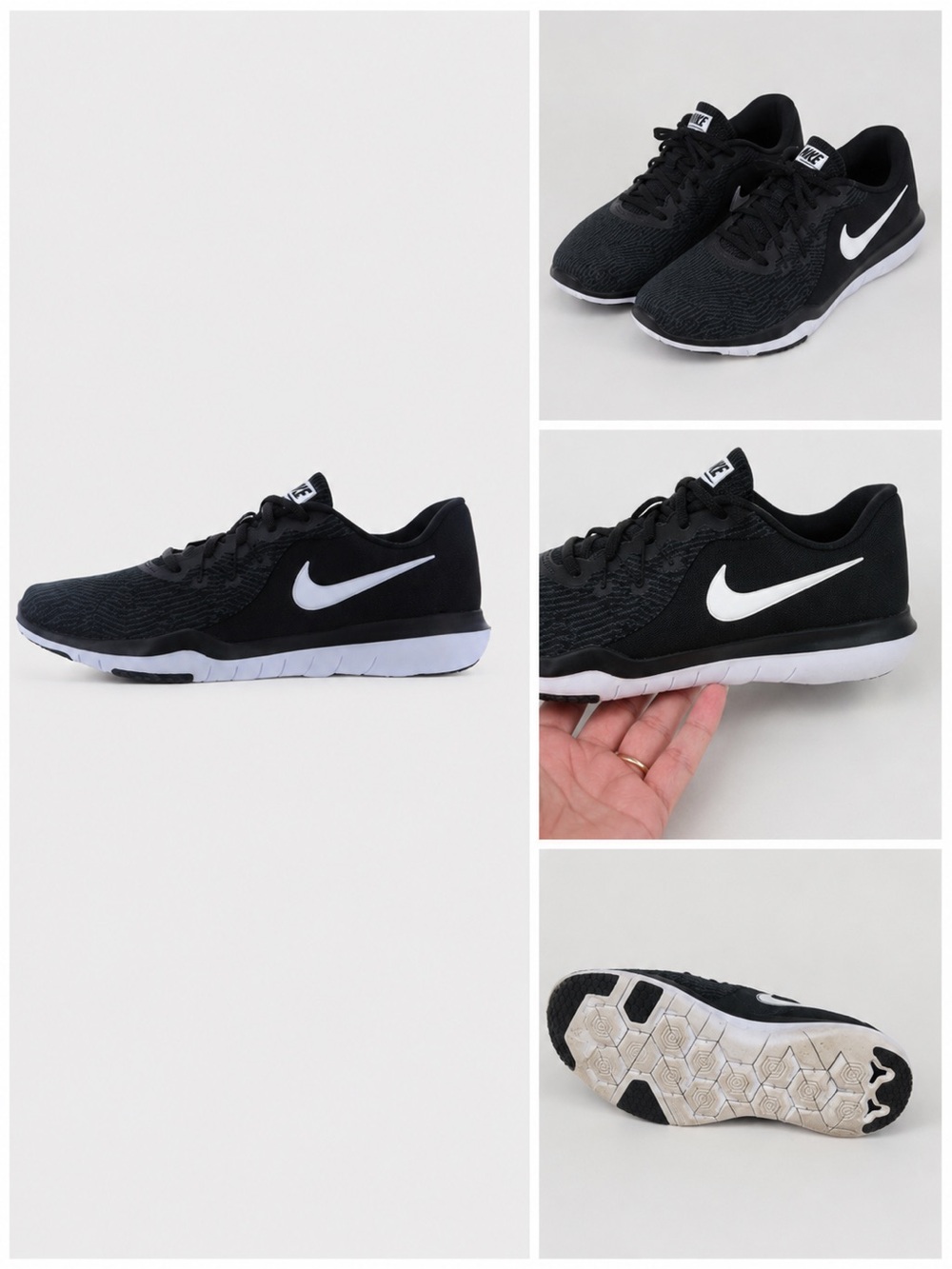 NIKE Flex Supreme TR 6 Black Women’s Running Training Shoes 8.5